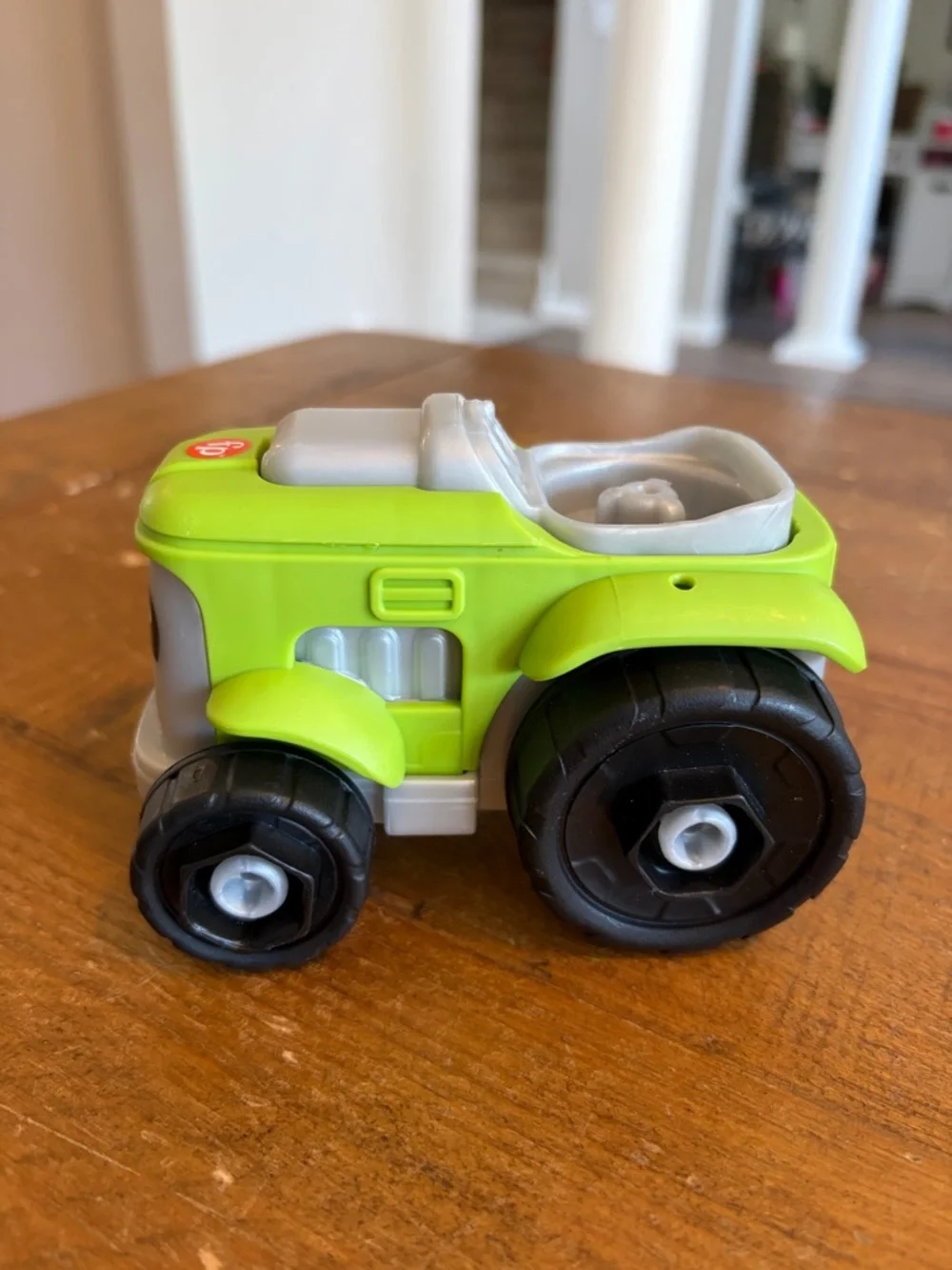 Fisher Price Little People green tractor as is